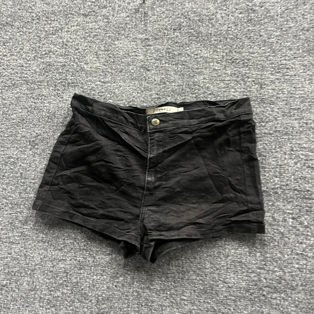 Pistola Shorts Womens Size 27 Black Denim High Waisted Casual Summer Stretch